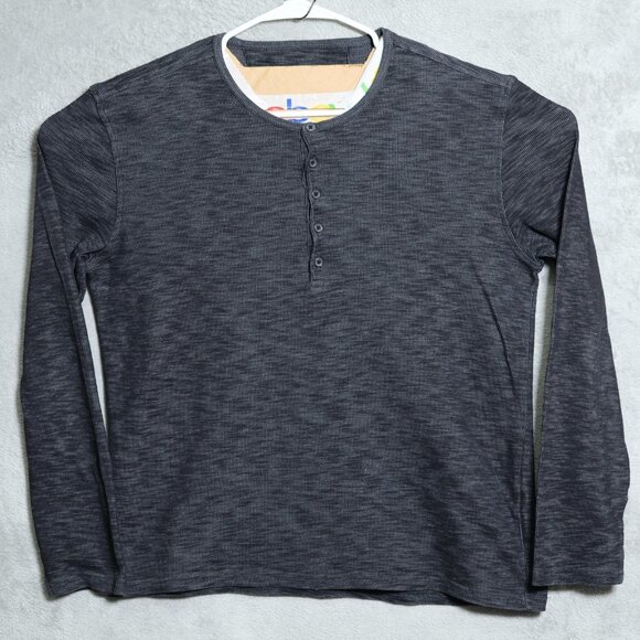 John Varvatos Other - John Varvatos Sweater Mens XL Gray Button Henley Pullover Casual Long Sleeve